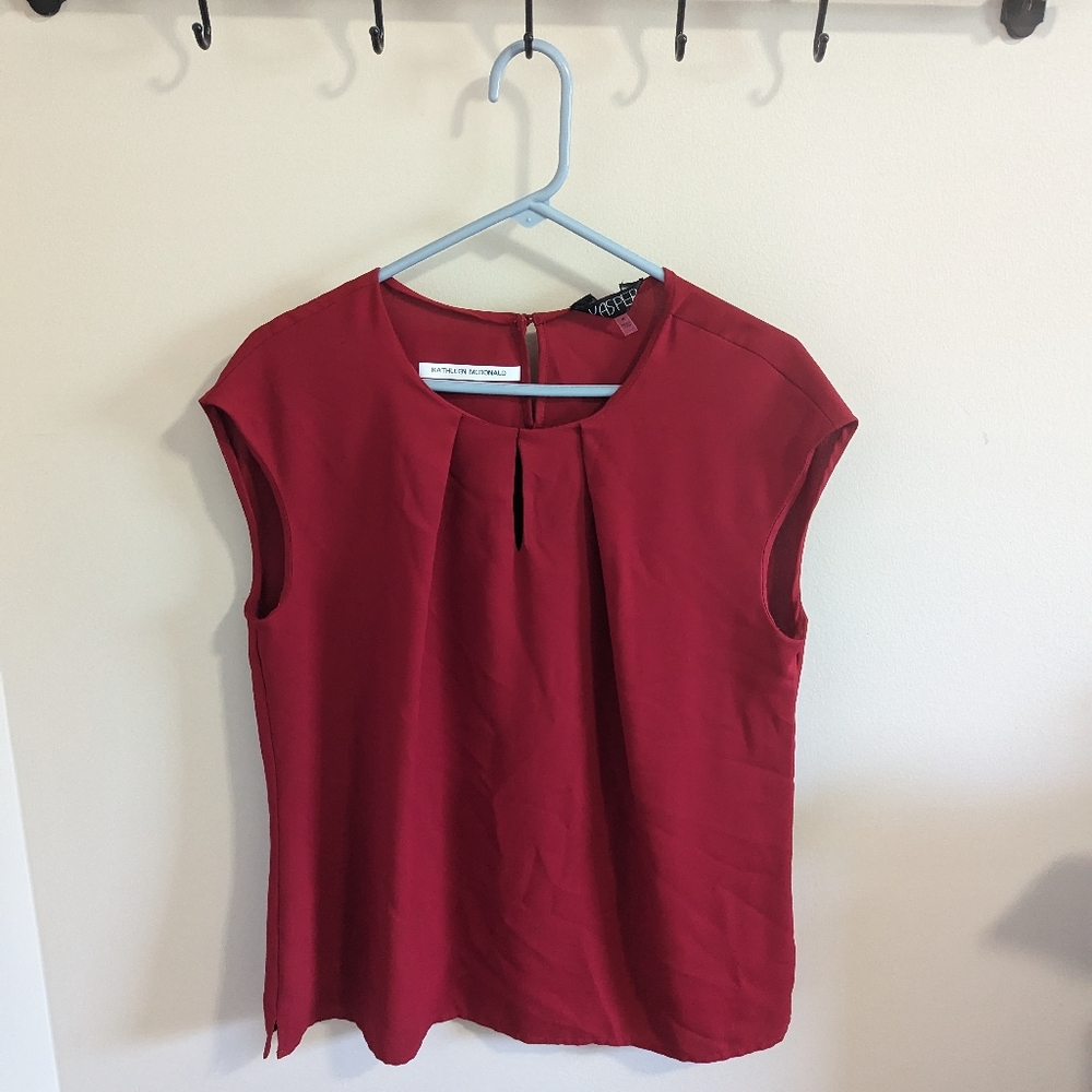 Kasper Burgundy Blouse